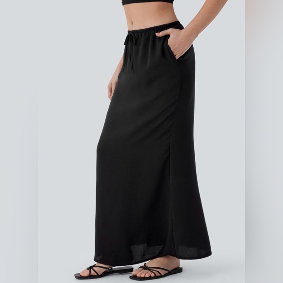 NWT Halara Resort Black Maxi Skirt - Picture 1 of 7